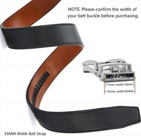 img 3 attached to 🔩 Ultimate Replacement Leather Buckle for CHAOREN Ratchet - Must-Have Men's Accessories Upgrade