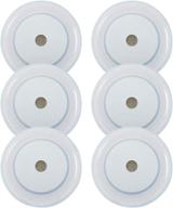 🔆 pack of 6 - 3w dimmable rv led touch boat ceiling lights, surface mount, soft warm 2800k memory marine lamp with annular frosted lens, stepless dimmer, hidden fastener design, stainless steel screws логотип