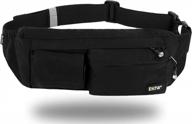 lightweight eotw fanny pack with multiple pockets - perfect for men and women on the go! great for running, hiking, travelling, and walking - crossbody chest bag fits any phone логотип