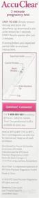 img 1 attached to Accu-Clear 🤰 Pregnancy Test (2-Pack)