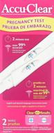 accu-clear 🤰 pregnancy test (2-pack) logo