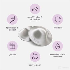 img 3 attached to 🍼 Bamibi Sterling Silver Nipple Shields for Newborn Nursing - The Authentic Sterling Silver Nursing Cups - 999 Sterling Silver Nipple Covers Breastfeeding - Hypoallergenic - Soothe and Shield Your Nursing Nipples