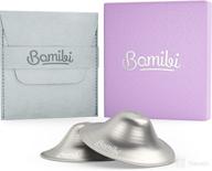 🍼 bamibi sterling silver nipple shields for newborn nursing - the authentic sterling silver nursing cups - 999 sterling silver nipple covers breastfeeding - hypoallergenic - soothe and shield your nursing nipples logo