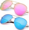 uv400 protected aviator bifocal reading sunglasses for women and men - set of 2 sun readers by eyeguard logo