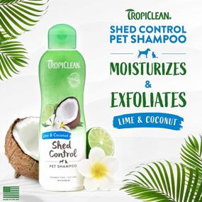 img 3 attached to TropiClean Lime & Coconut Shed Control Dog Shampoo, 20Oz - Deshedding Formula To Help Stop Shedding - Natural Ingredients, Soap And Paraben Free - Made In The USA
