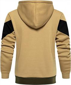 img 1 attached to Men'S Hoodies Zip Front Sweatshirt By DUOFIER - Color Blocking Hooded