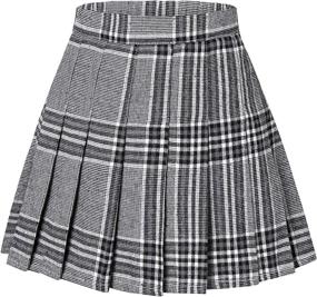 img 4 attached to Drawstring Pleated Skater Uniform Drawcord Girls' Clothing : Skirts & Skorts