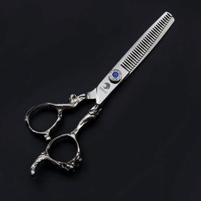 img 2 attached to 6.0 Inch Professional Barber Salon Hair Cutting Shear And Thinning Texturizing Scissors Set