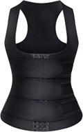 hoplynn women's neoprene sauna sweat waist trainer corset vest for tummy control and body shaping логотип