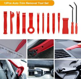 img 2 attached to 🛠️ GOOACC 13PCS Trim Removal Tool Set: Nylon Bumper Fastener Rivet Clips for Car Door, Clip Panel, and Dashboard Dismantle – Audio Video Installer Pry Tool Kit