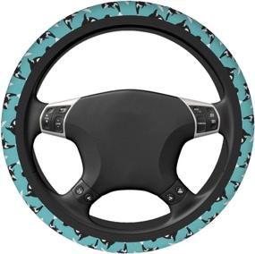 img 1 attached to Gdewcro Steering Universal Neoprene Protector Interior Accessories