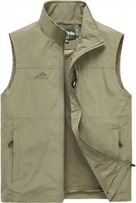 img 4 attached to Adventure In Comfort: Hixiaohe Men'S Lightweight Outdoor Vest For Fishing, Travel, And Safari