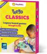 tacto classics 4in1 board games kit + app - checkers, ladders, ludo, tic tac toe family game night birthday gifts for ages 4+ (tablet not included) by playshifu interactive kids logo