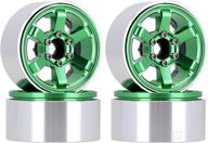 🔧 injora 1.9 beadlock wheel rim 6-spokes cnc aluminum hub for 1/10 rc crawler trx4 axial scx10 90046 axi03007 redcat gen8 (green) - enhanced seo logo