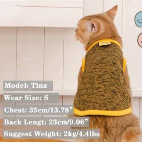 img 1 attached to 🐶 TENGZHI Soft Breathable Dog Shirt - Summer Sleeveless Pet T Shirt for Small Medium Dogs Cats Kitten Apparel