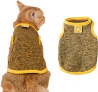 🐶 tengzhi soft breathable dog shirt - summer sleeveless pet t shirt for small medium dogs cats kitten apparel logo