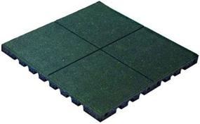 img 1 attached to Protect Your Kids With KIDWISE PlayFall Playground Safety Surfacing - 40 Green Rubber Tiles (160 Sq. Ft.)
