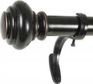 72-144 inch decopolitan urn single rod set - antique black finish logo