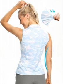 img 2 attached to Get Ready For The Course With Hiverlay'S Camo Sleeveless Polo Shirts For Women