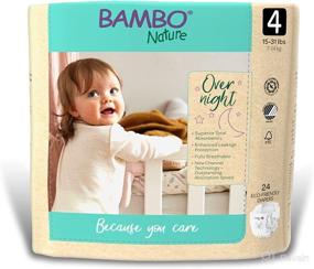 img 3 attached to 👶 Bambo Nature Eco-Friendly Baby Diapers, Sizes 3 to 6, White, 96 Count - Ideal for Overnight Use