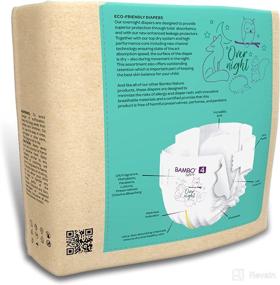 img 2 attached to 👶 Bambo Nature Eco-Friendly Baby Diapers, Sizes 3 to 6, White, 96 Count - Ideal for Overnight Use