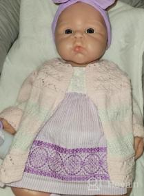 img 6 attached to 👶 Vollence Lifelike Full Body Silicone Baby Doll - 23 inch Realistic Newborn Girl Doll, Non-Vinyl Reborn Baby Doll