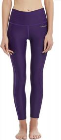img 4 attached to Sun-Protective High-Waist Leggings Swimwear For Women With UPF 50+ By Ubestyle