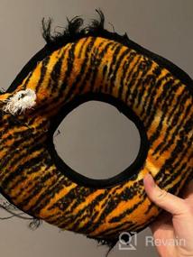 img 8 attached to TUFFY MEGA Ring: World'S Tuffest Soft Dog Toy - Durable, Strong & Tough. Interactive Play (Tug, Toss & Fetch). Machine Washable & Floats. Junior Tiger Size.