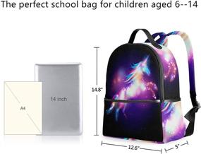 img 2 attached to 🦄 JSTEL Unicorn Magic School Backpack - Optimized Kids' Backpack for Improved SEO