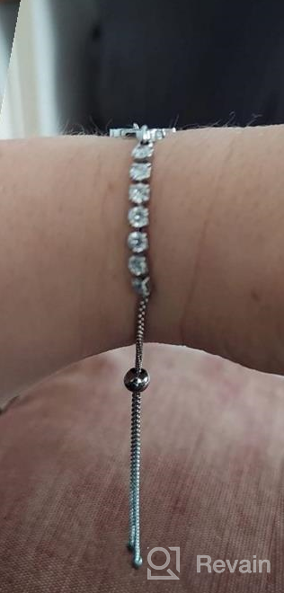 img 1 attached to Bracelets Birthstone Birthday Apr Daisy Diamond review by Jacki Reichmann