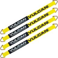 🚗 vulcan car tie down axle strap review: 2 inch x 36 inch - 4 pack, classic yellow, 3,300 lb safe working load logo