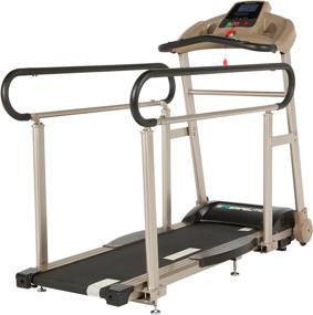img 3 attached to Fitness Treadmill For Recovery Walking With Full-Length Handrails, Cushioned Deck, And Heart-Rate Monitoring - EXERPEUTIC TF2000