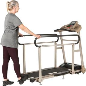 img 1 attached to Fitness Treadmill For Recovery Walking With Full-Length Handrails, Cushioned Deck, And Heart-Rate Monitoring - EXERPEUTIC TF2000