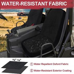 img 1 attached to Water-Resistant Seat Covers For Yamaha Rhino 700, 660, 450 (2004-2021) - StarknightMT