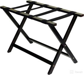 img 4 attached to 🧳 Convenient and Sturdy 30&quot; Extra-Wide Luggage Rack for Casual Home