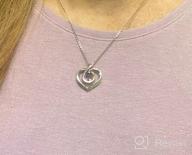 img 1 attached to Agvana Sterling Silver Heart Pendant Necklace With Genuine/ Created Birthstone - Ideal Valentine'S Day, Anniversary, Birthday, Or Mother'S Day Gift For Women And Girls, Forever Love Jewelry review by Scott Rangel
