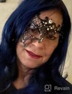 img 1 attached to Stylish Lace Masquerade Mask - Perfect For Themed Parties And Costumes! review by Renae Lockwood