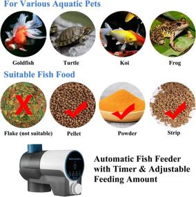 img 1 attached to 🐠 Convenient Aquarium Auto Feeder: Timer & Adjustable Dispenser for Pellet Fish Food - Hassle-Free Vacation Care for Turtles, Goldfish, Bettas, and Koi!