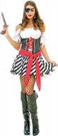 управляйте морями с опасным пиратом, женский карибский пиратский костюм капитана на хэллоуин логотип