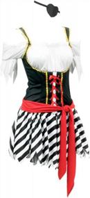 img 2 attached to Rule The Seas With The Perilous Pirate Women'S Caribbean Buccaneer Captain Halloween Costume