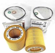 🔧 premium quality 2-pack oil-filter element set for bmw f22 f23 f30 f34 228i 320i 328i 428i 428i gran coupe 528i x1 x3 z4 - 11-42-7-953-129 логотип