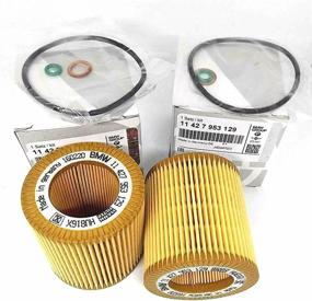 img 3 attached to 🔧 Premium Quality 2-Pack Oil-Filter Element Set for BMW F22 F23 F30 F34 228i 320i 328i 428i 428i Gran Coupe 528i X1 X3 Z4 - 11-42-7-953-129