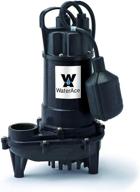 водоотливной насос waterace wa50csw 1/2 л.с. — прочная конструкция черного цвета логотип