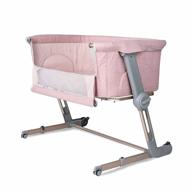 unilove hug me plus plum pink: 3-in-1 bedside sleeper & portable bassinet for newborns with enhanced seo логотип