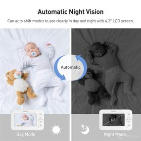 img 1 attached to 👶 Luxury Baby Monitor: 4.3” Video Baby Monitor with Camera, Long Battery Life/VOX & 1000ft Range