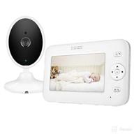 👶 luxury baby monitor: 4.3” video baby monitor with camera, long battery life/vox & 1000ft range logo