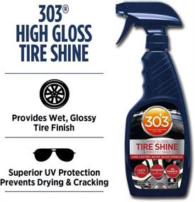 img 3 attached to 303 High Gloss Tire Shine: Long Lasting Water-Based Formula, Weeks of Protection – No Harmful Silicones, 16 fl. oz. (30395CSR)
