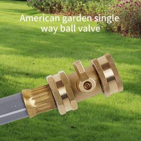 img 3 attached to 2 Pack SOV-2 Heavy Duty Brass Garden Water Hose Shut Off Valve With Rubber Washers - 3/4 Inch Riemex Connector Tool On Off.