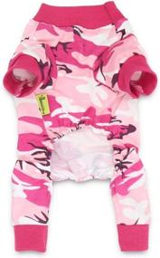 img 1 attached to Camo Jumpsuit Dog Pajamas for Small Dogs: DroolingDog Small Dog Onesie Clothes