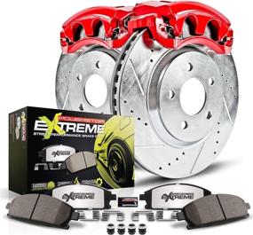 img 4 attached to 🚗 Front Z26 Street Warrior Brake Kit for Buick Chevrolet GMC Oldsmobile Pontiac by Power Stop KC1482-26